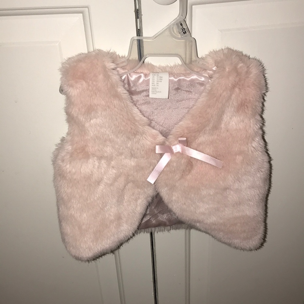 Baby fur vest